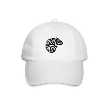 Cute little baby chameleon tattoo - Baseball Cap - white/white - Front