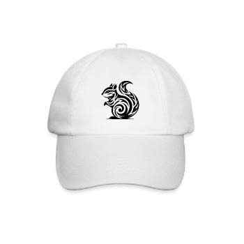 Petit bébé écureuil dans le Style de tatouage - Casquette classique - blanc/blanc - Devant