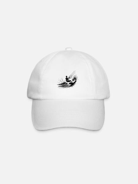 Surfeando en el cielo - Splash Kite Surf Equipment - Gorra béisbol - blanco/blanco