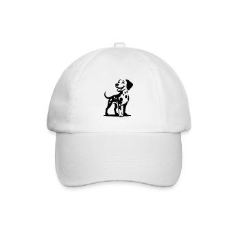 Chien dalmatien mignon beau portrait de chien - Casquette classique - blanc/blanc - Devant