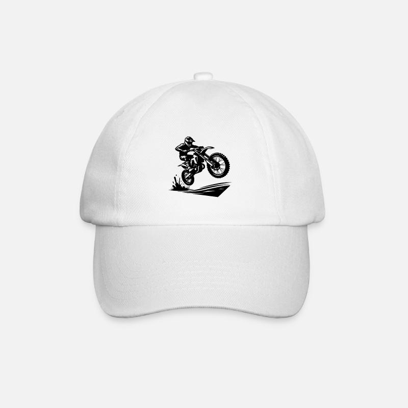 Motorsport Enduro Jumping Terrain Machine - Casquette classique - blanc/blanc