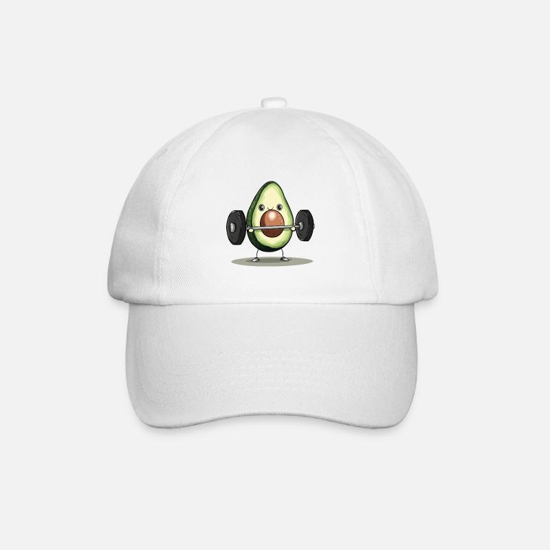 Powerlifter Avocat - Casquette classique - blanc/blanc