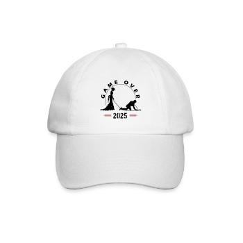 Game Over 2025 Mariage - Casquette classique - blanc/blanc - Devant