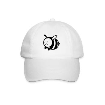 Bee - Baseball Cap - white/white - Front