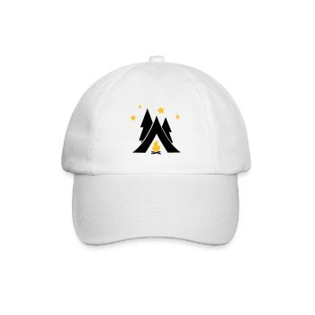 Zelt - Baseballkappe - Weiß/Weiß - Vorne