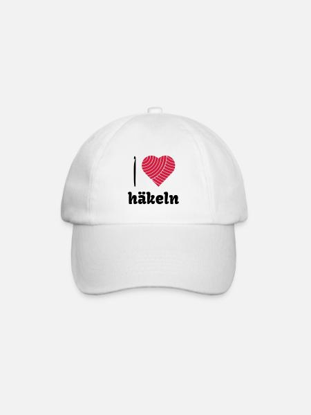 Häkelliebe - Baseballkappe - Weiß/Weiß