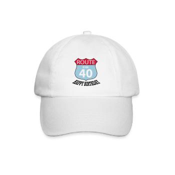 Birthday Birthday Route 40 - Baseball Cap - white/white - Front