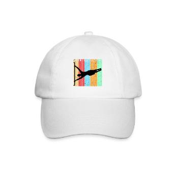 calisthenics body weight dips chin-up bars calist - Baseball Cap - white/white - Front