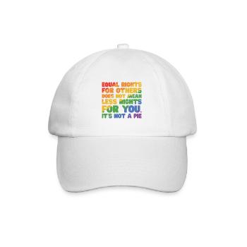 Equal Rights For Others Does Not Mean Less Rights - Baseballkappe - Weiß/Weiß - Vorne