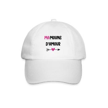 mamoune d'amour - Casquette classique - blanc/blanc - Devant