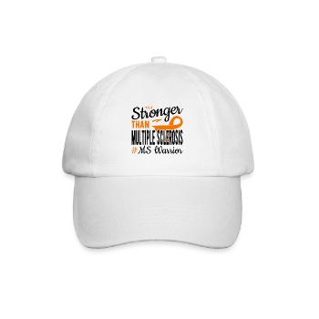 Stronger Than Multiple Sclerosis - Baseball Cap - white/white - Front