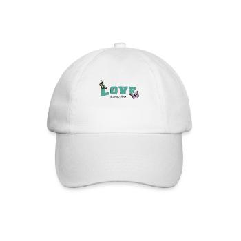 Love Butterflys - Baseballkappe - Weiß/Weiß - Vorne