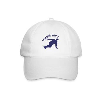 Snowboard Spruch für Snowboarder - Baseballkappe - Weiß/Weiß - Vorne