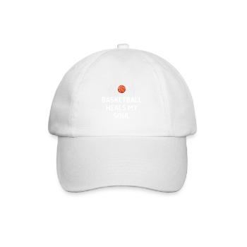 Basketball Spieler Basketballer Sprüche Geschenk - Baseballkappe - Weiß/Weiß - Vorne