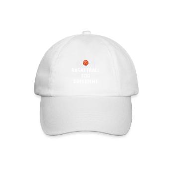Basketball Spieler Basketballer Sprüche Geschenk - Baseballkappe - Weiß/Weiß - Vorne