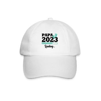 Papa 2023 loading - Casquette classique - blanc/blanc - Devant