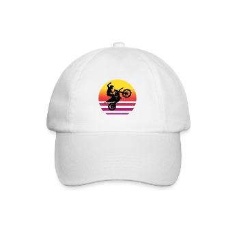 Dirt Bike Women's Motocross Dirt Biker Freestyle Mot - Baseball Cap - white/white - Front