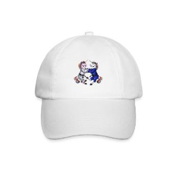Licornes Jiu-Jitsu Lutte - Casquette classique - blanc/blanc - Devant