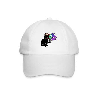 Ballons effrayants laids halloween chat chats - Casquette classique - blanc/blanc - Devant