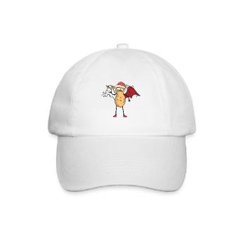 cacahuète divin diable noël noël père noël - Casquette classique - blanc/blanc - Devant