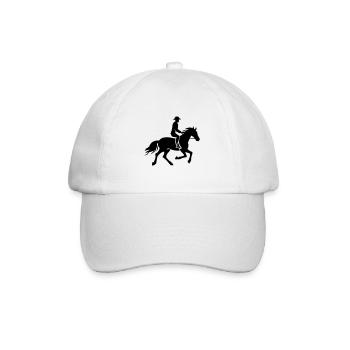 Reiter Pferd Reiter - Baseballkappe - Weiß/Weiß - Vorne