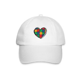 Autism Autistic - Baseball Cap - white/white - Front