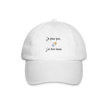 je peux pas, j'ai mon neveu - Casquette classique - blanc/blanc - Devant