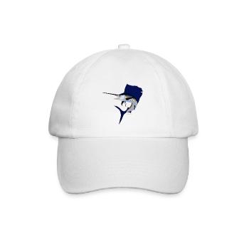 Jumping Sailfish - Baseball Cap - white/white - Front