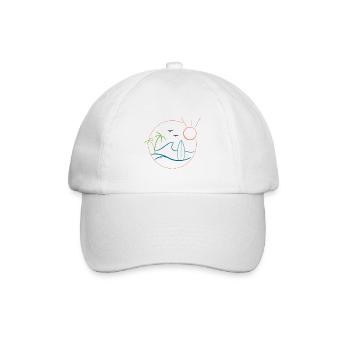 Surfing - Baseball Cap - white/white - Front