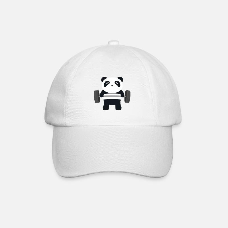 Panda - Baseballkappe - Weiß/Weiß