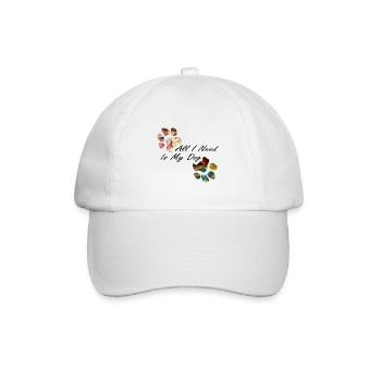 Empreintes de pattes pattes pattes chien chien - Casquette classique - blanc/blanc - Devant