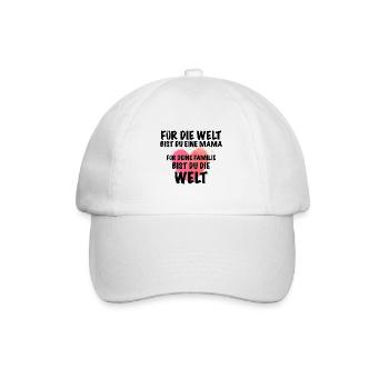 Mama Herz Muttertag - Baseballkappe - Weiß/Weiß - Vorne