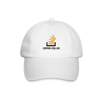 Copier Coller Programmer Software Developer Nerd G - Baseballkappe - Weiß/Weiß - Vorne
