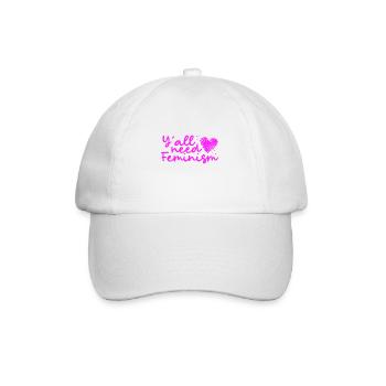 Cadeaux féministes L’égalité des droits des femmes dont vous avez tous besoin - Casquette classique - blanc/blanc - Devant