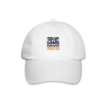 Le nageur offre aux gens qui n’aiment pas nager - Casquette classique - blanc/blanc - Devant