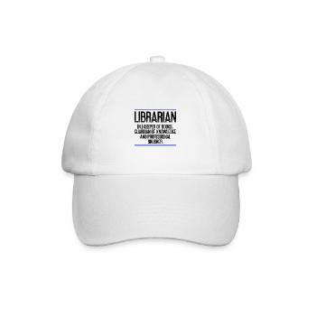 Bibliothécaire Cadeaux Gardien des Livres Gardien de - Casquette classique - blanc/blanc - Devant