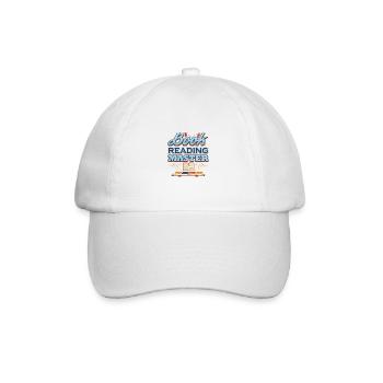 Book Reading Master Librarian Gift Book Lover - Baseball Cap - white/white - Front