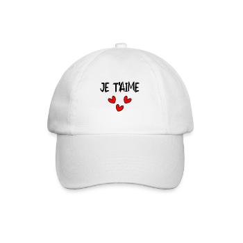 I LOVE YOU. LOVE. SAINT VALENTIN. EVJF. JE T'AIME. - Casquette classique - blanc/blanc - Devant