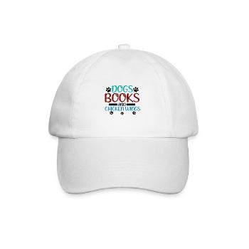 Book Lover Gift Dogs Livres et Chicken Wings Cadeaux - Casquette classique - blanc/blanc - Devant