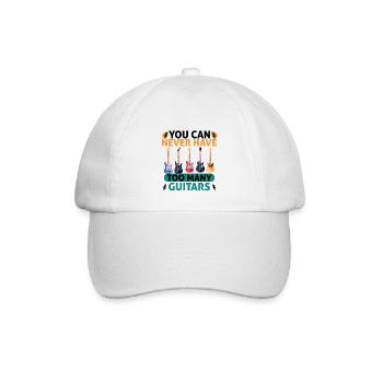 You Can Never Have Too Many Guitars - Baseball Cap - white/white - Front