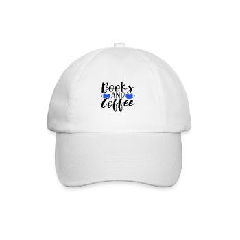 Coffee Lover Gift Books and Coffee Gift - Baseball Cap - white/white - Front