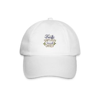 Sarcastic Humor Fresh Sarcasm Served Daily - Baseball Cap - white/white - Front
