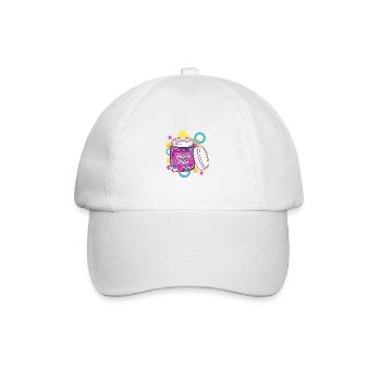 Colorful and Fun Happy Pills Sarcasm Humor Gift - Baseball Cap - white/white - Front