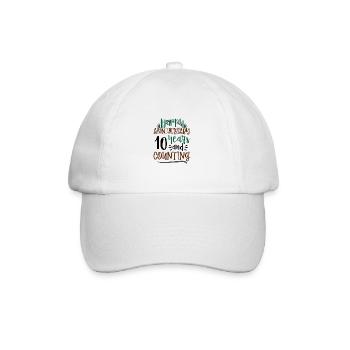 Herzlichen Glückwunsch zum Jubiläum 10 Jahre und 10. - Baseballkappe - Weiß/Weiß - Vorne