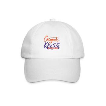 Congrats On Your Divorce - Baseball Cap - white/white - Front