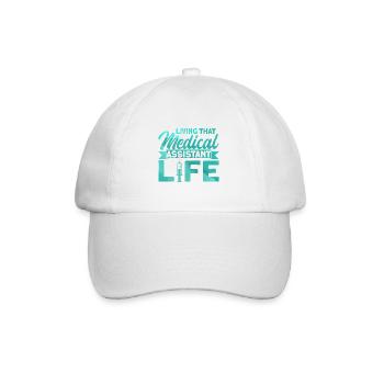 Medical School Medical Assistant Assis - Baseball Cap - white/white - Front