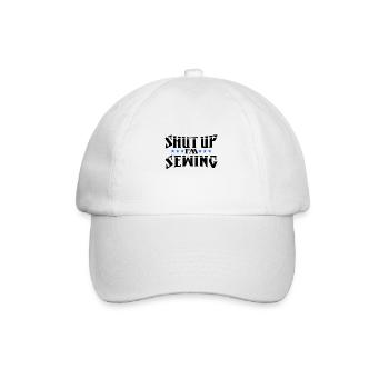Couturière Cadeau Tais-toi Je couds Quilting Humour - Casquette classique - blanc/blanc - Devant
