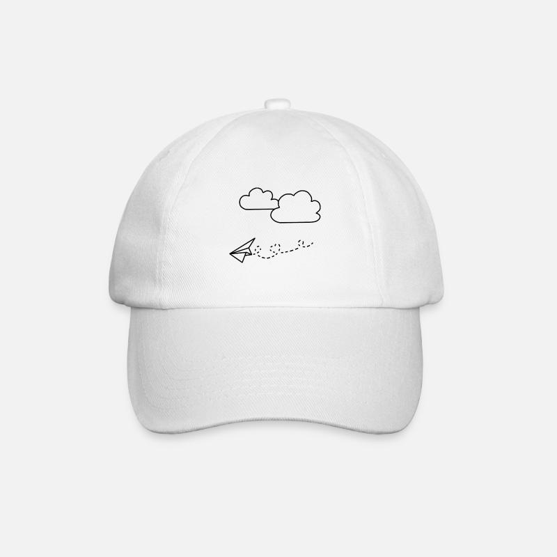Avion en papier - Casquette classique - blanc/blanc
