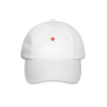 Basketball Spieler Basketballer Sprüche Geschenk - Baseballkappe - Weiß/Weiß - Vorne