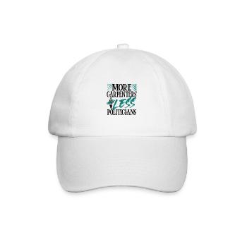 Humour politique Menuiserie Cadeau Plus de charpentiers - Casquette classique - blanc/blanc - Devant